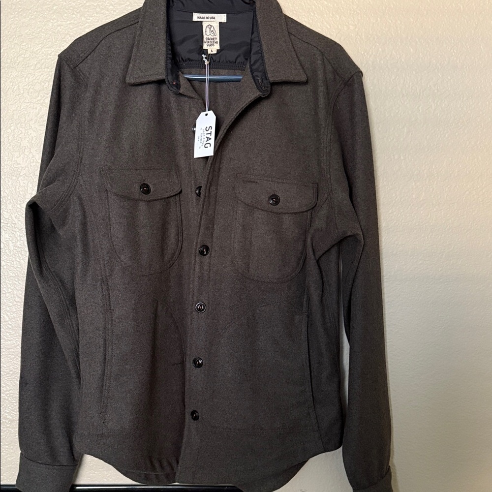 NWT “The Anvil” Men's Dark Green Shirt Jacket